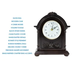 Bedford Clock Collection Wood Mantel Clock With Chimes -Lamps and Lighting Store GUEST dce978e2 5e6e 4401 941e a611463ae95c