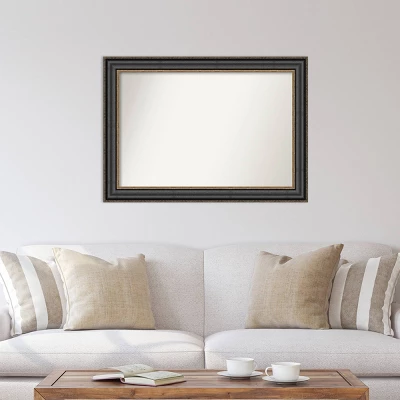 42" X 30" Non-Beveled Thomas Black Bronze Wall Mirror - Amanti Art 6 42" X 30" Non-Beveled Thomas Black Bronze Wall Mirror - Amanti Art - Image 4