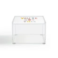 Alice Rebecca Potter You've Got This 4" X 4" Acrylic Box - Deny Designs -Lamps and Lighting Store GUEST df6bc63f 4854 41d9 b6dc d7c449770752