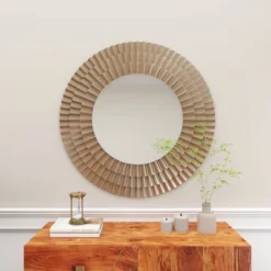 Wood Starburst Wall Mirror Silver - Olivia & May -Lamps and Lighting Store GUEST e088c9c5 6a23 4c85 b825 c26e5fea6bb5