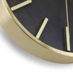 Analog 10" Gold Metal Quartz Accurate With Raised Hour Marks Wall Clock - Crosley 9 Analog 10" Gold Metal Quartz Accurate With Raised Hour Marks Wall Clock - Crosley -Lamps and Lighting Store GUEST e1165408 b651 462e 8ff2 33bbedb67fd6