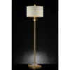 63.25" Traditional Metal Floor Lamp With Square Base Gold - Ore International