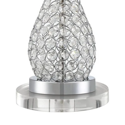 360 Lighting Sergio Modern Table Lamps Set Of 2 With Round Risers 24 1/2" High USB Port Acrylic White Drum Shade For Bedroom Living Room Desk House 5 360 Lighting Sergio Modern Table Lamps Set Of 2 With Round Risers 24 1/2" High USB Port Acrylic White Drum Shade For Bedroom Living Room Desk House - Image 3