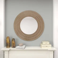 Wood Starburst Wall Mirror Silver - Olivia & May -Lamps and Lighting Store GUEST e3642649 4ebf 4d6b b3f4 36760fc94b51