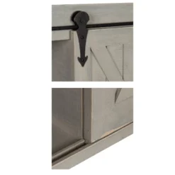 Decorative Wood Wall Storage Cabinet With Sliding Barn Door Rustic Gray - Kate & Laurel All Things Decor -Lamps and Lighting Store GUEST e4099b65 5484 4717 ac55 8315ea72ac23