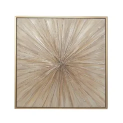 Canvas Starburst Radial Framed Wall Art With Gold Frame Brown - Olivia & May 16 Canvas Starburst Radial Framed Wall Art With Gold Frame Brown - Olivia & May -Lamps and Lighting Store GUEST e446a5aa 315e 4351 8bdd b850332309d9
