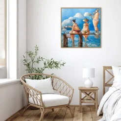 30" X 30" Tea Break On The Jetty By Ronald West Framed Canvas Wall Art Print - Amanti Art 13 30" X 30" Tea Break On The Jetty By Ronald West Framed Canvas Wall Art Print - Amanti Art -Lamps and Lighting Store GUEST e868150b 71e7 4cf2 8e05 0e82130e6531