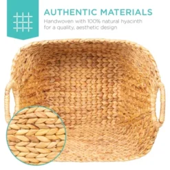 Best Choice Products Portable Large Hand Woven Wicker Braided Storage Laundry Basket Organizer W/ Handles -Lamps and Lighting Store GUEST e9d3d2d6 2a0c 4f8e 9d9f 834276b02cf9