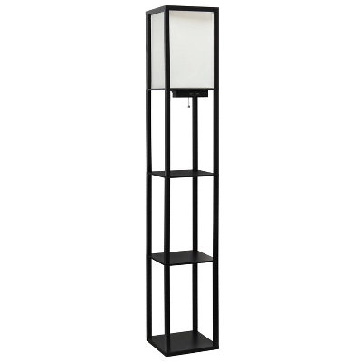 Floor Lamp Etagere Organizer Storage Shelf With 2 USB Charging Ports And Linen Shade - Simple Designs 15 Floor Lamp Etagere Organizer Storage Shelf With 2 USB Charging Ports And Linen Shade - Simple Designs - Image 13