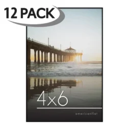 Americanflat Front Loading Picture Frame With Tempered Shatter-resistant Glass - Available In A Variety Of Sizes