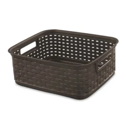 Sterilite Decorative Wicker-Style Short Weave Basket, Espresso (18 Pack) 11 Sterilite Decorative Wicker-Style Short Weave Basket, Espresso (18 Pack) -Lamps and Lighting Store GUEST eb5cc1b3 e4b8 4ace 9420 075f437a4b16