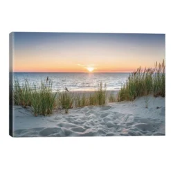 Beautiful Sunset At The Beach By Jan Becke Unframed Wall Canvas - ICanvas -Lamps and Lighting Store GUEST ebc20d85 f80c 41f8 a0c7 87efa8aa1646