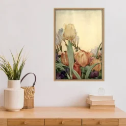 16" X 23" Garden Fantasy I Tulip Framed Canvas Wall Art - Amanti Art -Lamps and Lighting Store GUEST ecae78dc 4ff1 4806 a399 6c2dc667dec3