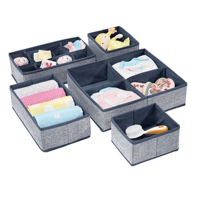 MDesign Fabric Dresser Drawer, Closet Storage Bins, Set Of 5 6 MDesign Fabric Dresser Drawer, Closet Storage Bins, Set Of 5 - Image 4