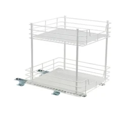 Household Essentials 15" 2-Tier Pantry Organizer White 11 Household Essentials 15" 2-Tier Pantry Organizer White -Lamps and Lighting Store GUEST ee6b7958 0fda 44ef b376 e21d7c4d739d