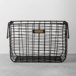 Wire Storage Basket Black - Hearth & Hand With Magnolia 12 Wire Storage Basket Black - Hearth & Hand With Magnolia -Lamps and Lighting Store GUEST efe86eae 04b3 4a40 b0c6 ffcdb651f04d