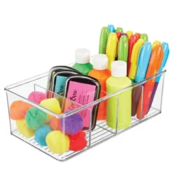 MDesign Plastic 4 Compartment Craft And Sewing Supplies Organizer, 2 Pack, Clear -Lamps and Lighting Store GUEST f09c4ae4 aa65 49b3 9d18 bcfdf89ae3a1