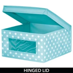 MDesign Soft Fabric Child/Kid Storage Organizer Box - 2 Pack -Lamps and Lighting Store GUEST f160a7be 47b9 4830 9813 9495e190042f