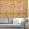 Sewzinski Boho Florals Yellow White Pink Tapestry - Society6