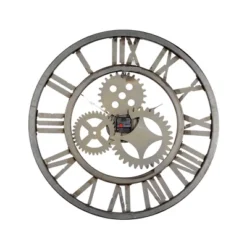 Metal Gear Wall Clock Brown - Olivia & May -Lamps and Lighting Store GUEST f333901b 9861 4ed8 b4b3 ed9da6872394