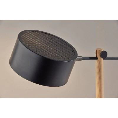 Natural Wood Dylan Desk Lamp Black - Adesso 5 Natural Wood Dylan Desk Lamp Black - Adesso - Image 3