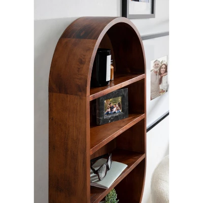 16" X 28" Hutton Wood Capsule Decorative Wall Shelf Walnut Brown - Kate & Laurel All Things Decor 7 16" X 28" Hutton Wood Capsule Decorative Wall Shelf Walnut Brown - Kate & Laurel All Things Decor - Image 5