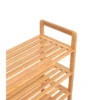 BirdRock Home Free Standing Bamboo Shoe Rack - 6-Tier