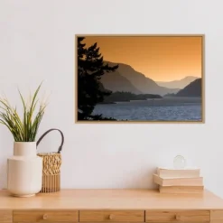 23" X 16" Scenic View Of The Columbia River Gorge By David Frazier Danita Delimont Framed Canvas Wall Art - Amanti Art -Lamps and Lighting Store GUEST f6c9c6a9 81ef 4d34 8805 6447d20f3d60