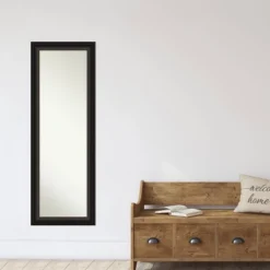 18" X 52" Trio Oil Rubbed Framed On The Door Mirror Bronze - Amanti Art -Lamps and Lighting Store GUEST f718fc2e b242 4ed1 9b93 0c34b919859f