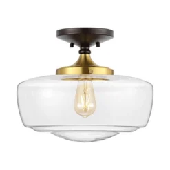 14" Marfa Glass/Iron Farmhouse Modern LED Flush Mount - JONATHAN Y 29 14" Marfa Glass/Iron Farmhouse Modern LED Flush Mount - JONATHAN Y -Lamps and Lighting Store GUEST f85ae9ea 8e8e 42a5 b467 b6c71a7b6e28