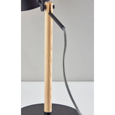 Natural Wood Dylan Desk Lamp Black - Adesso 7 Natural Wood Dylan Desk Lamp Black - Adesso - Image 5