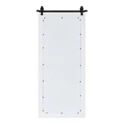 19" X 43" Cates Windowpane Framed Decorative Wall Mirror White - Kate & Laurel All Things Decor -Lamps and Lighting Store GUEST f8859f76 18f4 4b51 b8e2 db6a18a24207