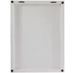 32" X 24" Wood Geometric Carved Wall Decor White - CosmoLiving By Cosmopolitan