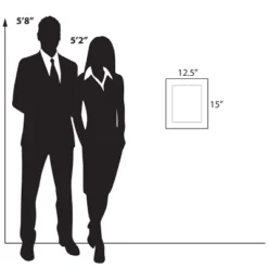 Azar Displays Floating Acrylic Wall Frame With Silver Stand Off Caps: 8.5" X 11" Graphic Size, Overall Frame Size: 12.5" X 15" -Lamps and Lighting Store GUEST f8d6ac77 72b0 4e2a 9b43 0f7f22196c19