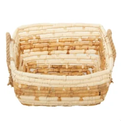 Set Of 3 Contemporary Sea Grass Storage Baskets Brown - Olivia & May 11 Set Of 3 Contemporary Sea Grass Storage Baskets Brown - Olivia & May -Lamps and Lighting Store GUEST f989733c 504c 474a 8c86 0deec0680382
