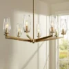 Possini Euro Design Byzantium Warm Gold Chandelier 35" Wide Modern Clear Glass Shade 8-Light Fixture For Dining Room Foyer Kitchen Island Entryway 2 Possini Euro Design Byzantium Warm Gold Chandelier 35" Wide Modern Clear Glass Shade 8-Light Fixture For Dining Room Foyer Kitchen Island Entryway -Lamps and Lighting Store GUEST f9c8f303 dd50 49ff ac69 56108895c445