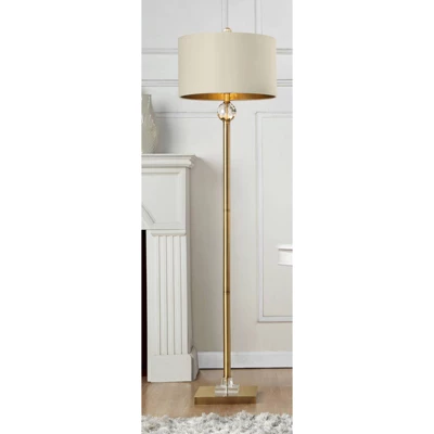 63.25" Traditional Metal Floor Lamp With Square Base Gold - Ore International 4 63.25" Traditional Metal Floor Lamp With Square Base Gold - Ore International - Image 2