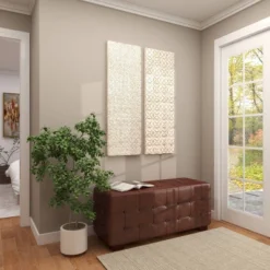 Set Of 2 Wooden Geometric Intricately Carved Wall Decors White - Olivia & May 30 Set Of 2 Wooden Geometric Intricately Carved Wall Decors White - Olivia & May -Lamps and Lighting Store GUEST fac368a9 6be2 4f8d 8dee 821410fe18a2