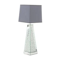 Contemporary Glass Mirrored Table Lamp Silver - Olivia & May 15 Contemporary Glass Mirrored Table Lamp Silver - Olivia & May -Lamps and Lighting Store GUEST fc8cb311 5a9f 46f1 a88d 3eef6901806d