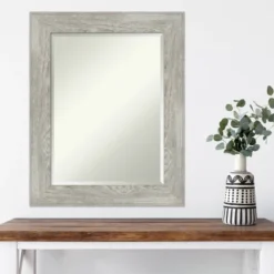 24" X 30" Dove Framed Wall Mirror Graywash - Amanti Art -Lamps and Lighting Store GUEST fcd1087e ceae 40e6 b47f 7b703afb0e2a