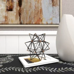 Modern Reflections Iron Geodesic Decorative Star (7") - Olivia & May 31 Modern Reflections Iron Geodesic Decorative Star (7") - Olivia & May -Lamps and Lighting Store GUEST fd6778b5 da3f 4ece ad0b d40de146b53b
