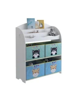 Year Color School Supply, Nursery, Daycare, Toddler, Kids Book Display And Toy Storage Organizer With 6 Fabric Storage Bins 10 Year Color School Supply, Nursery, Daycare, Toddler, Kids Book Display And Toy Storage Organizer With 6 Fabric Storage Bins -Lamps and Lighting Store GUEST fdd1c69d 8b4e 480e 8380 dd7c7edcc1bc