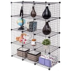 Costway 12 Cube Grid Wire Organizer Wardrobe Shelves Bookcase DIY 18 Costway 12 Cube Grid Wire Organizer Wardrobe Shelves Bookcase DIY -Lamps and Lighting Store GUEST ff4fb1a6 1b64 4e15 b18a ecd0fa52c0f6